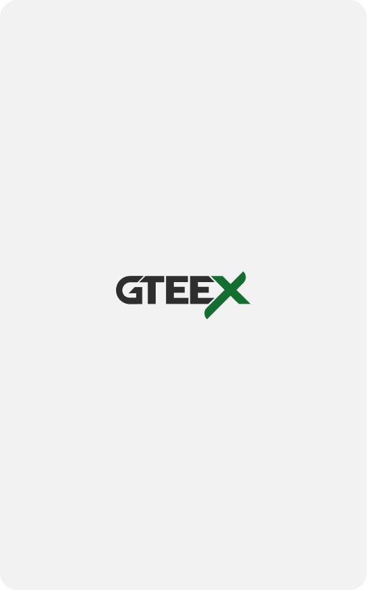 Marca GTEEX apresentada em uma tela