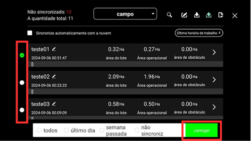 Exemplo da interface anterior