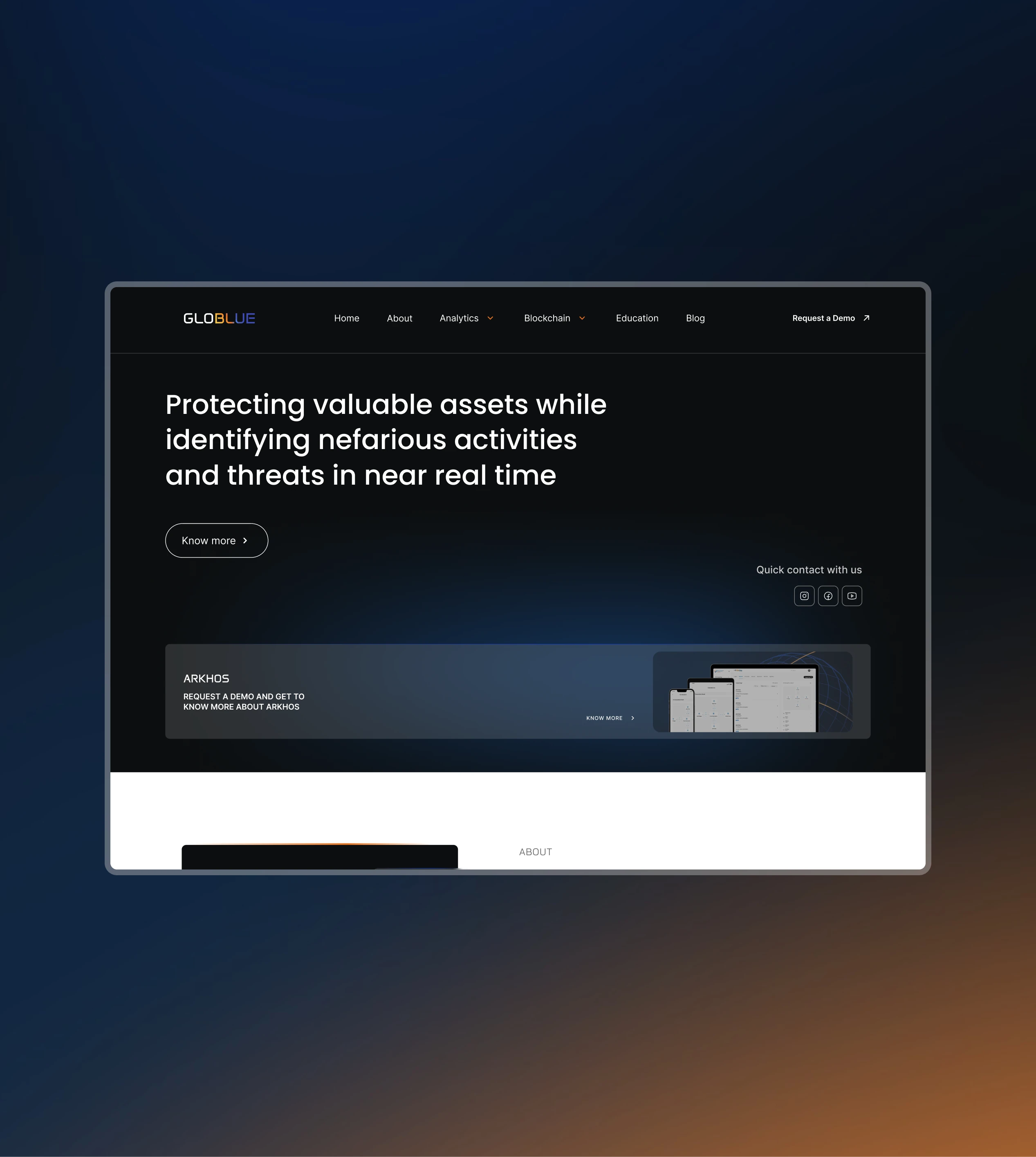 Prévia do projeto Redesign da Globlue