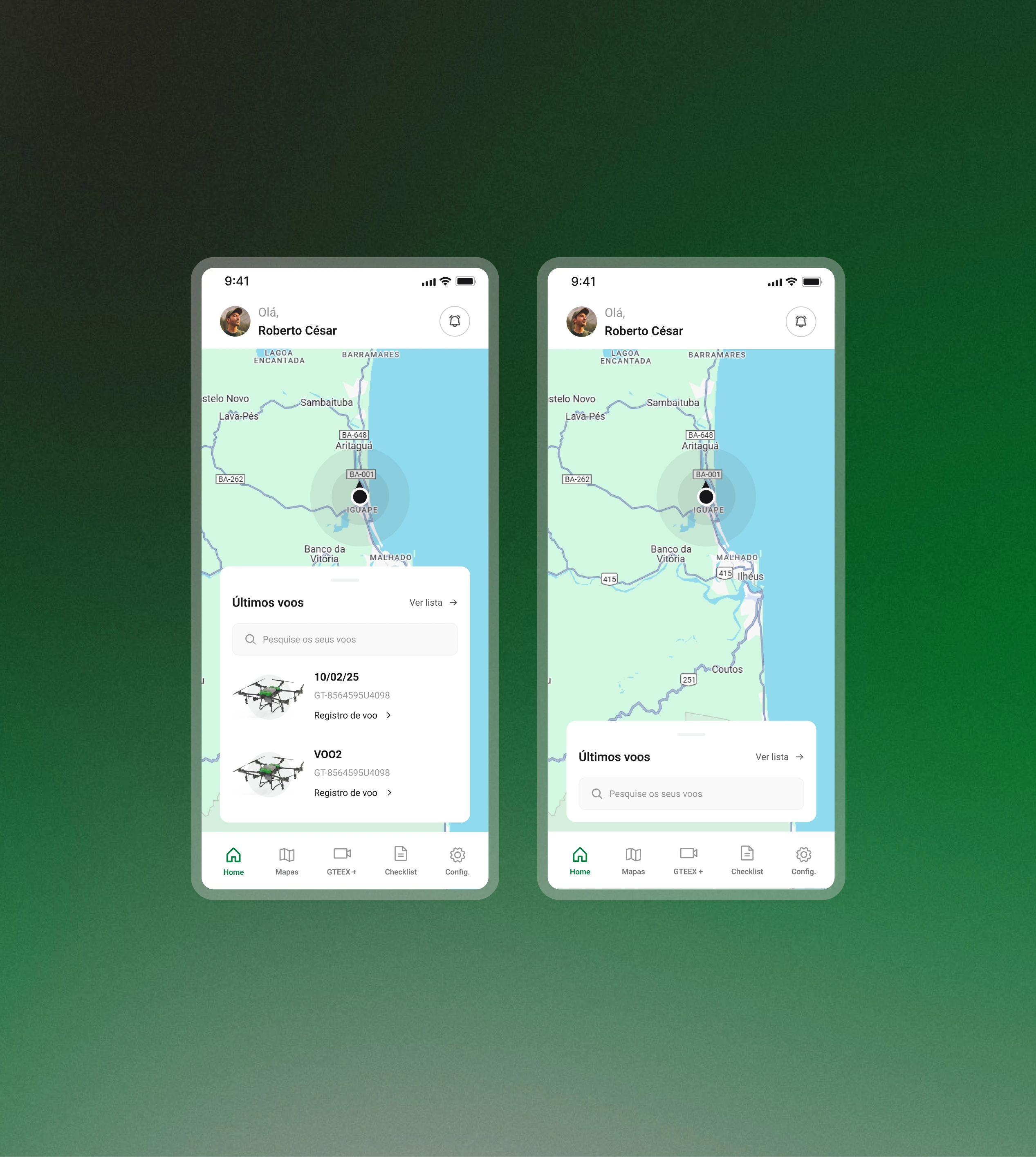 Prévia do projeto Redesign GTEEX App