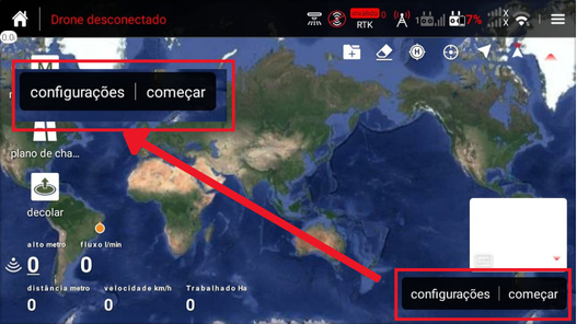 Organização anterior da tela de trabalho